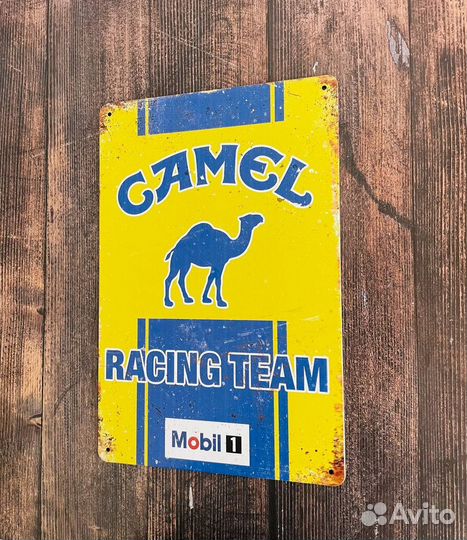 Декор на стену табличка Camel Racing team