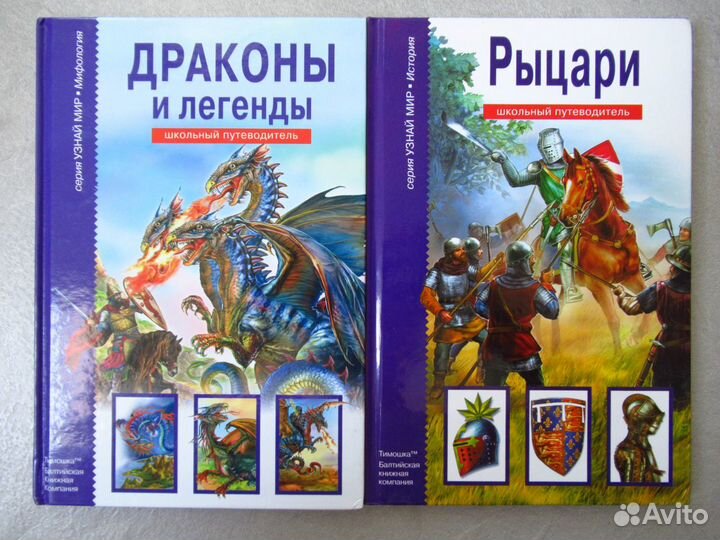 Рыцари и драконы детские книги (лот)