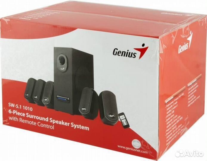 Колонки 5.1 Genius SW-5.1 1010 Новые