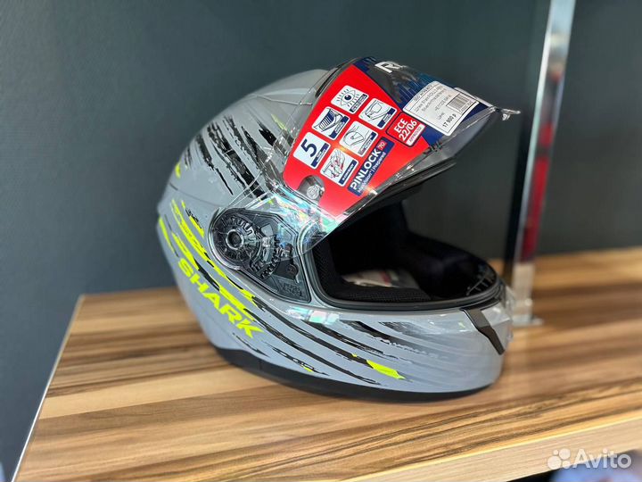 Шлем интеграл Shark ridill 2 assya Silver/Ant