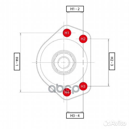 CBT-27 Опора шаровая перед прав/лев CB037