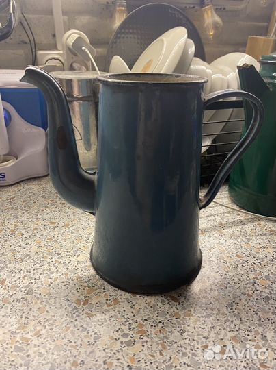 Кофейник эмалированный СССР