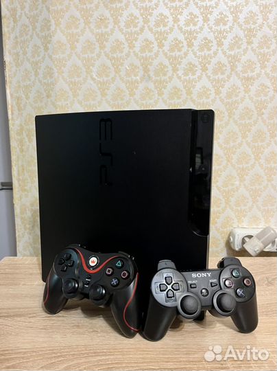 Sony PlayStation 3 Slim 1000gb прошита 89 игр