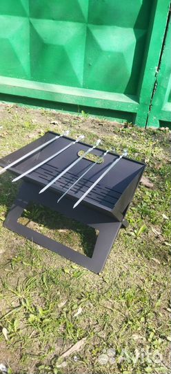 Мангал ноутбук Onix + 5 шампуров