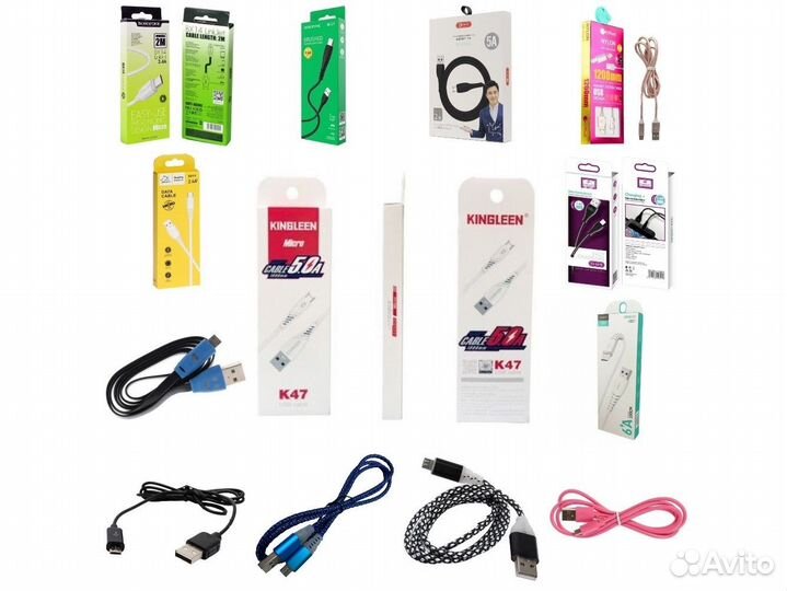 Кабели Micro-USB от 1А до 6А