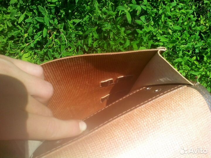 Кожаная сумка планшет сержанта военный