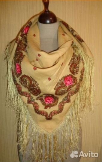 Платок шерстяной винтаж