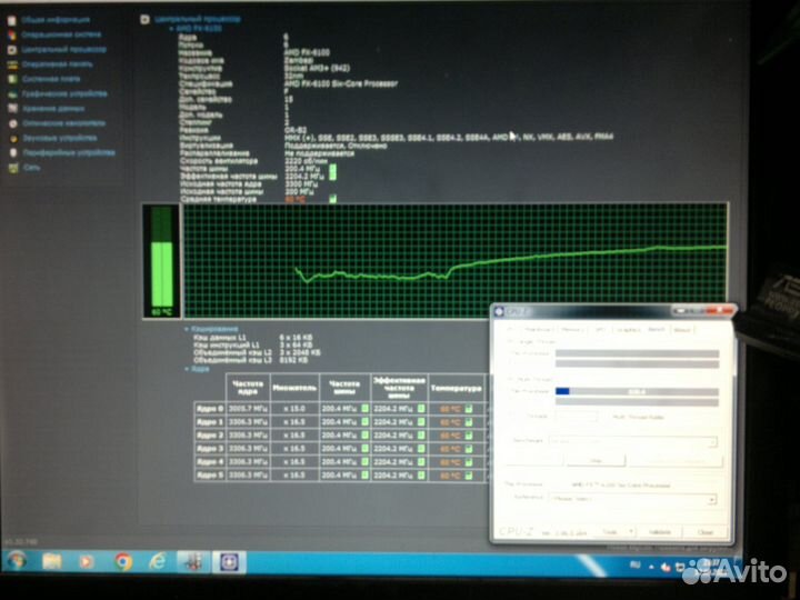 AMD FX-6100 AM3+, 6 x 3200 мгц