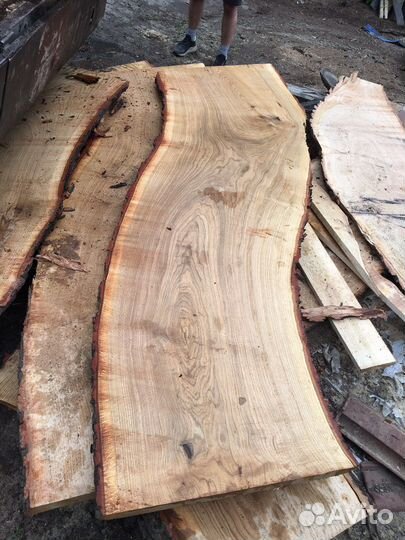 Слэбы из дуба(волна) Т.7 см