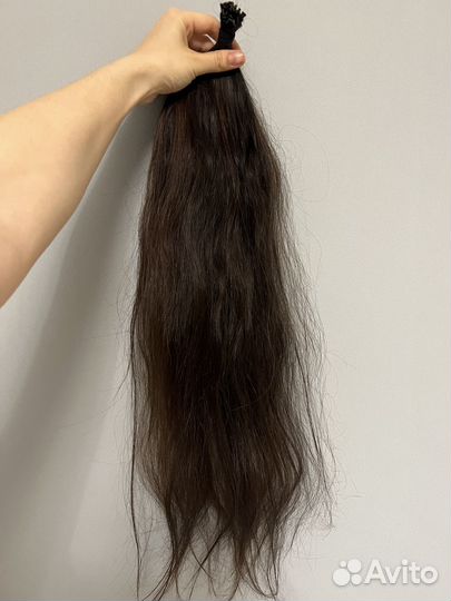 Натуральные волосы для наращивания 70см 48гр