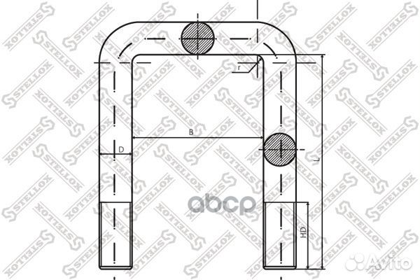 Стремянка volvo fh12 16 fm9 10 12 13 hcv Stellox