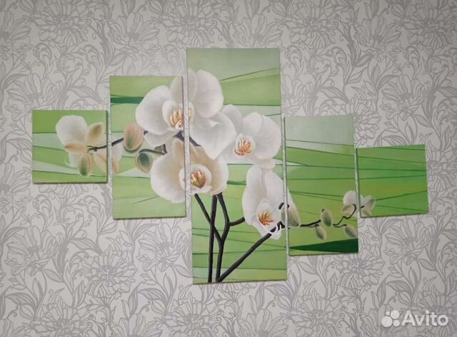 Модульная картина. Масло. Холст