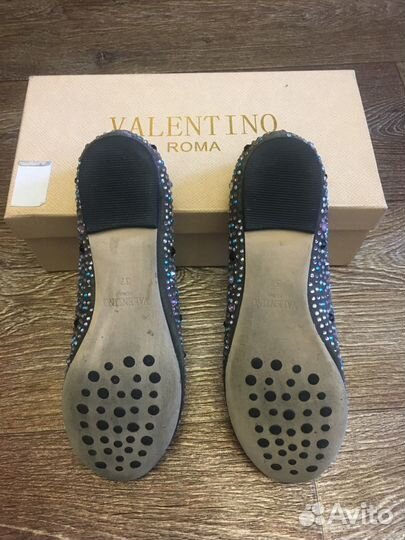 Балетки из натуральной замши