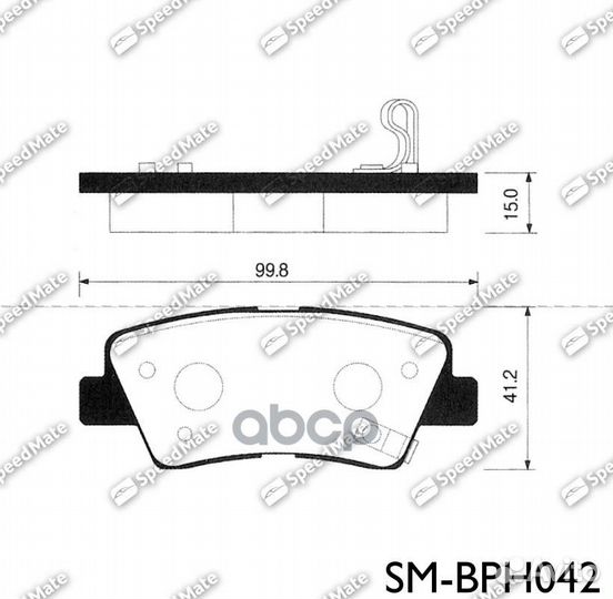 Колодки зад.hyundai elantra (HD),sonata NF (3.3