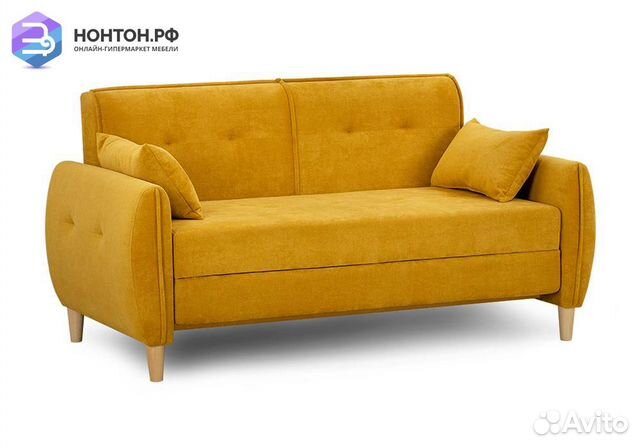 Диван еврокнижка Анита желтый