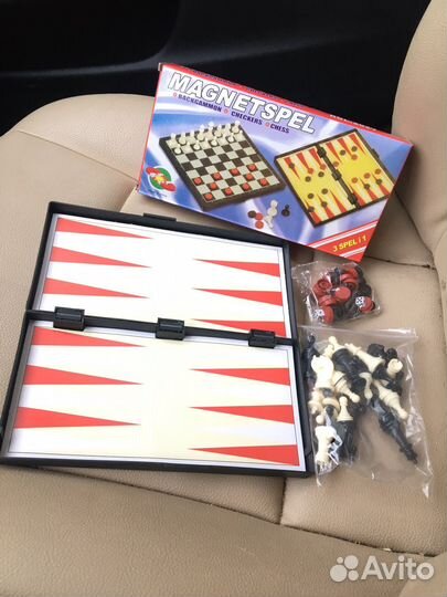 Шашки, шахматы, нарды 3в1