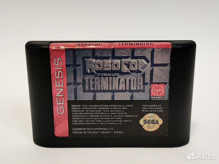 Игра Robocop versus Terminator sega genesis ntsc-u