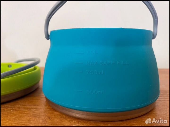 Кастрюля/ чайник складной (силикон, нержавейка)