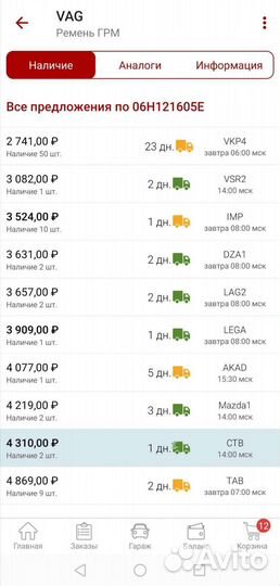 Помпа + ремень на VW, Skoda