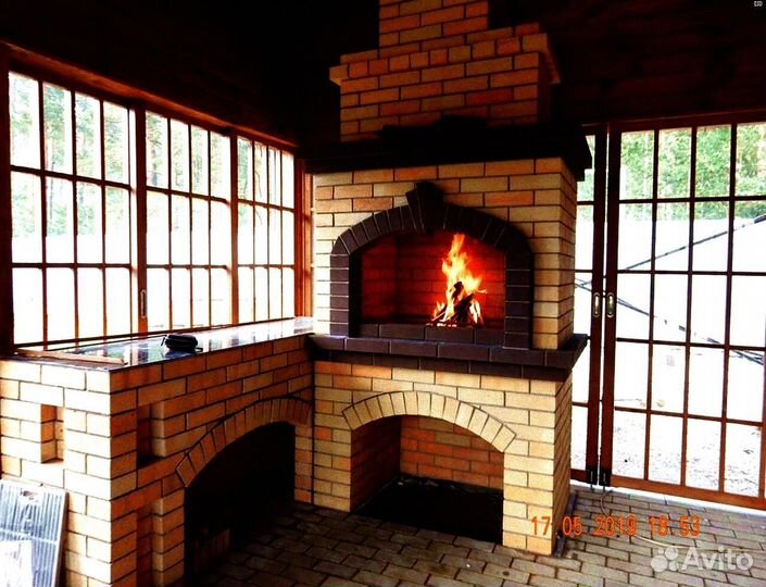 Барбекю печь, барбекю зона, в срок