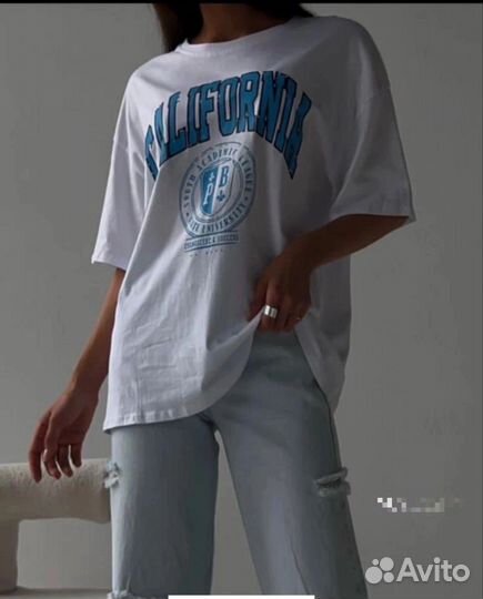 Футболки женские оверсайз