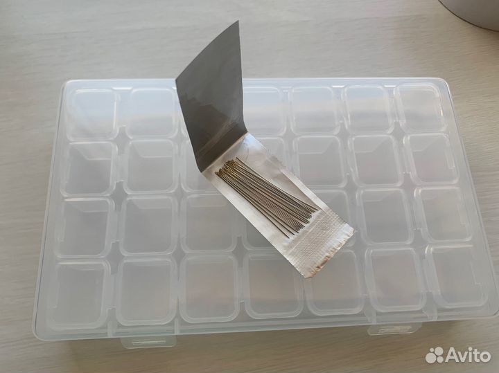 Органайзер для бисера + иголки