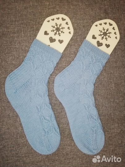 Носочки из мериноса с кашемиром