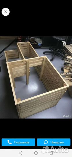 Деревянная грядка. Кашпо деревянное многоуровневая