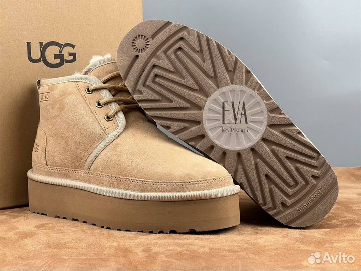 Женские угги на платформе Ugg Neumel Platform Sand