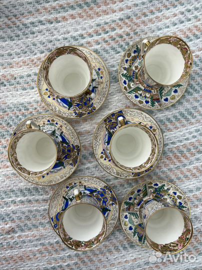 Чайный сервиз лфз роспись А.В. Воробьевский