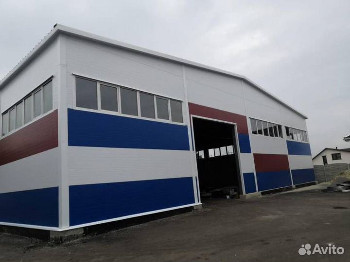 Ангары из сендвич панели