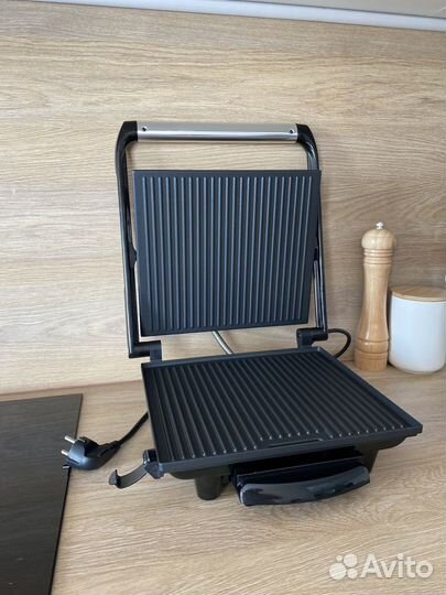 Гриль Tefal Panini Grill серебристый/черный