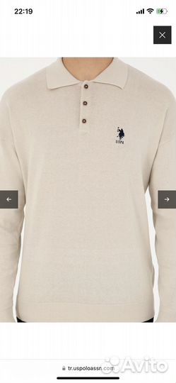 Us polo assn кофта XL оригинал