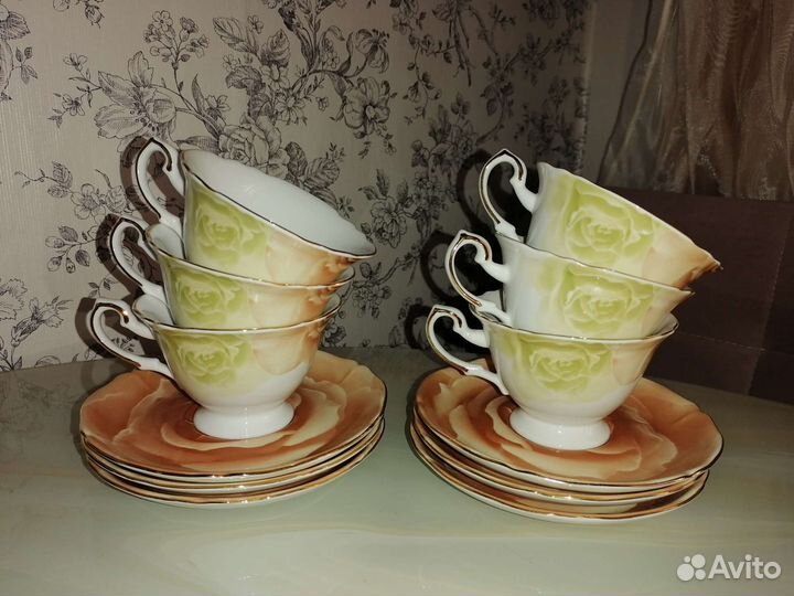 Набор чайной посуды новый