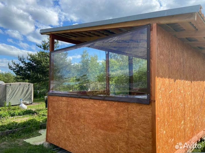 Мягкие окна для беседок под ключ