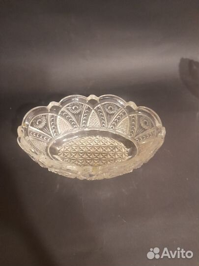 Хрустальная конфетница салатник СССР
