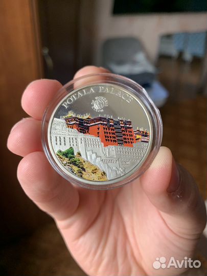 Монета палау серебрянная potala palace (доставка)