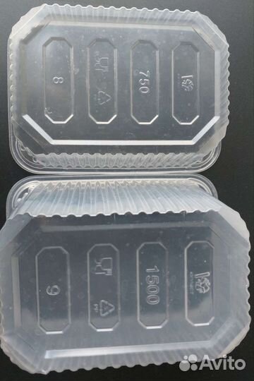 Контейнеры пищевые с крышкой для заморозки