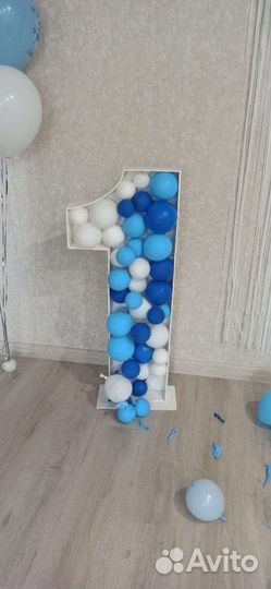 Цифра 1 на годик (без шаров)