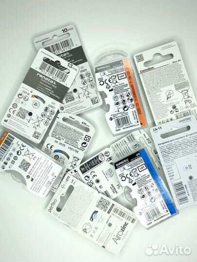 Батарейки для слуховых аппаратов