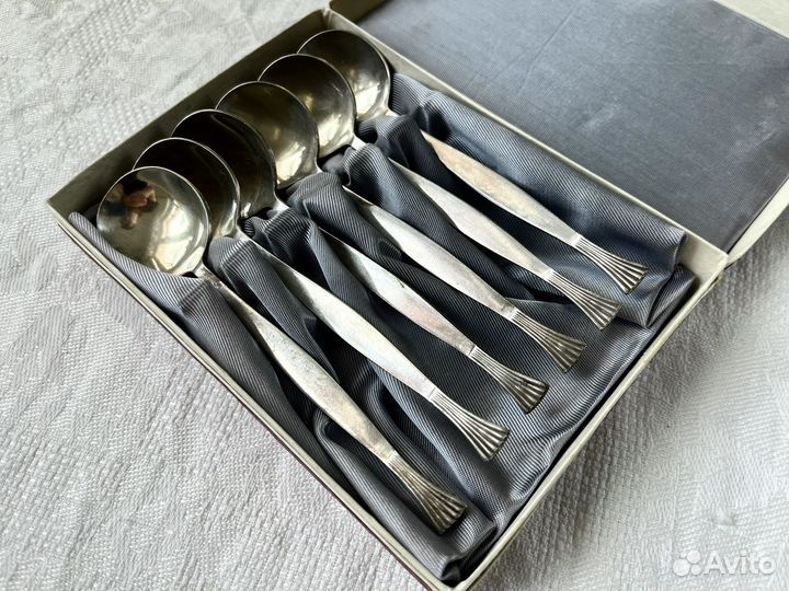 Чайные ложки мельхиор СССР Кольчугино Таллин