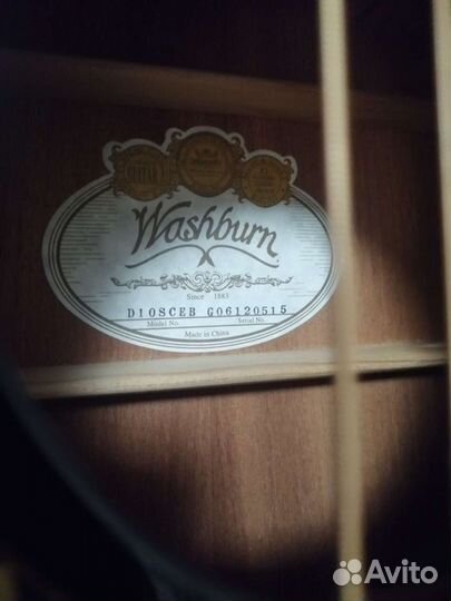 Гитара электро-акустическая Washburn d10sce