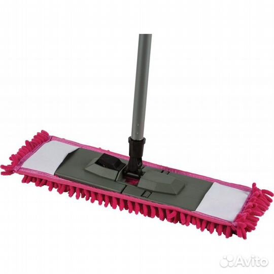 Швабра флаундер для пола пласт 47х16 в сборе с нас