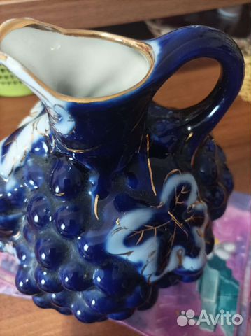 Кувшин фарфоровый Лфз-1литр винограднаялоза