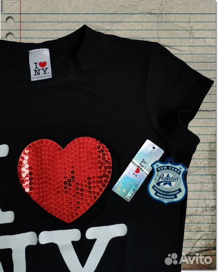 Футболка l love ny y2k