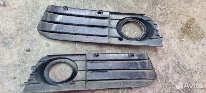 Заглушка переднего бампера птф ауди а4 б8