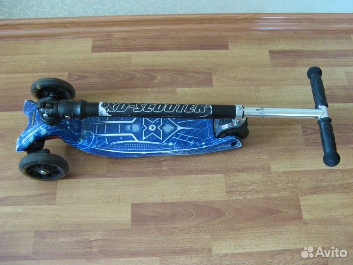 Самокат детский светящиеся колеса