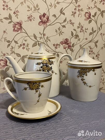 Сервиз чайный Jlmenau. Фарфор из гдр