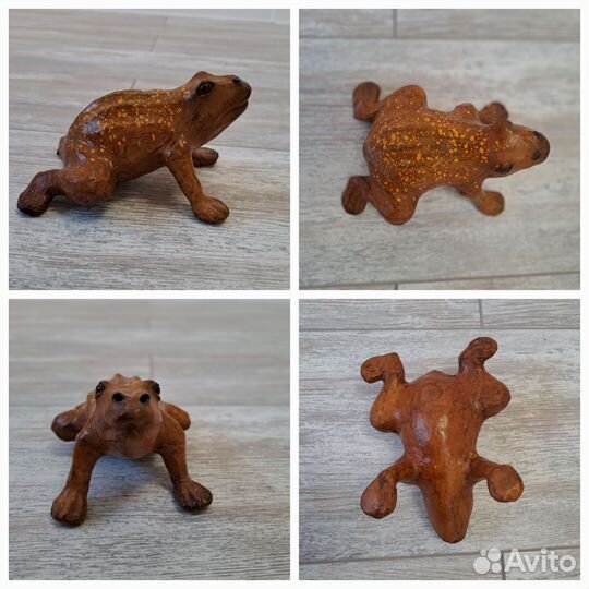 Лягушка с натуральной кожи