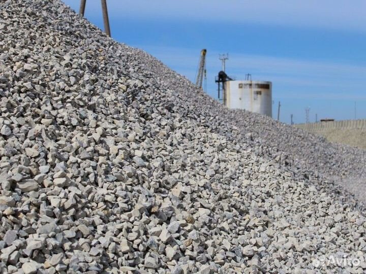 Щебень \ Земля белый с доставкой от трех кубов